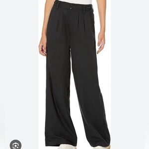 Madewell black “The Harlow” wide leg pants, jeans, fair trade certified 4